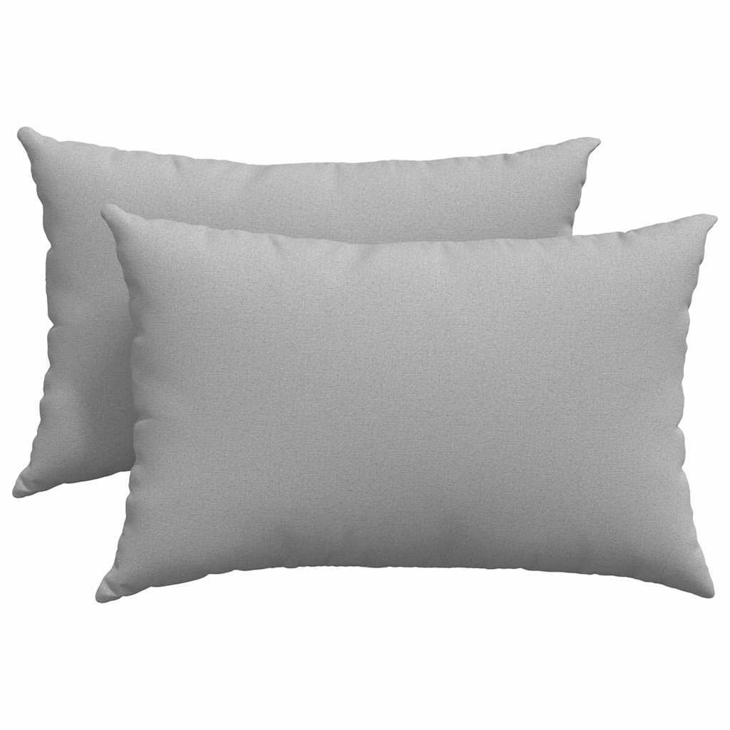 Coussins de canapé 2 pcs Gris nuage 60 x 40 cm Tissu