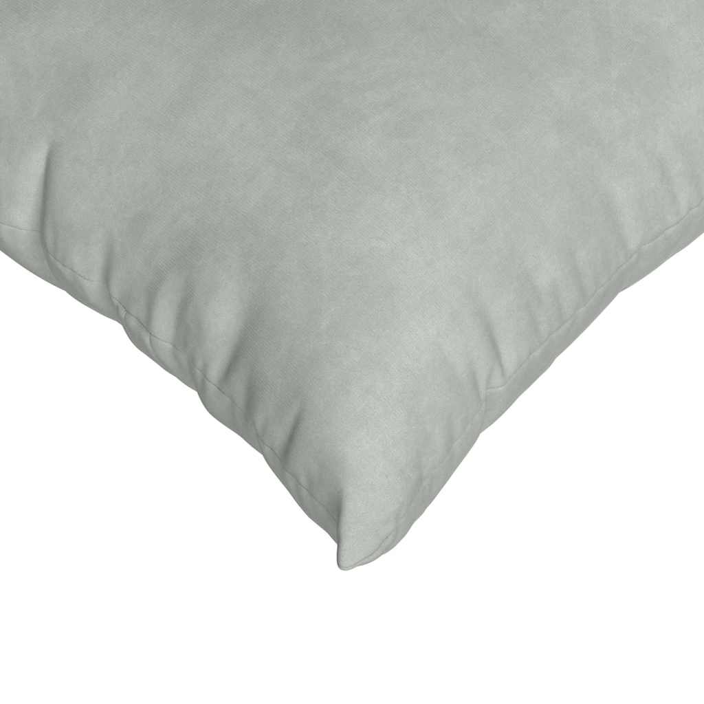 Sofa Cushions 2 Pieces Light Grey 60 x 40 cm Corduroy Fabric