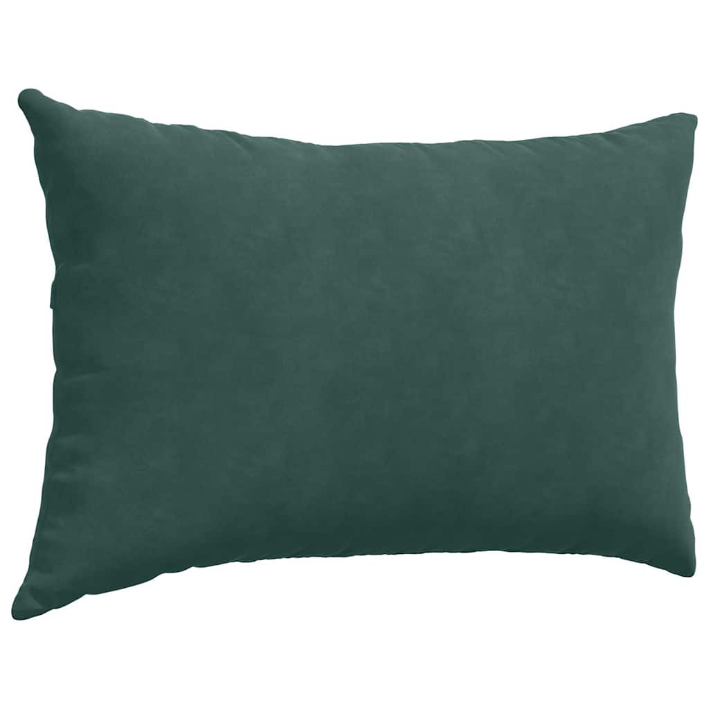 Coussins de canapé 2 pièces Vert foncé 60 x 40 cm Velours côtelé