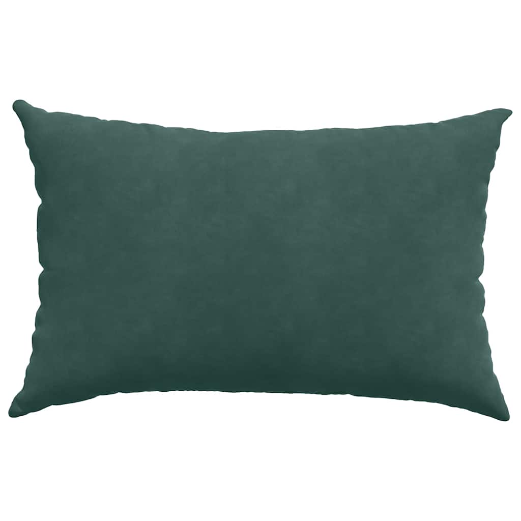Coussins de canapé 2 pièces Vert foncé 60 x 40 cm Velours côtelé