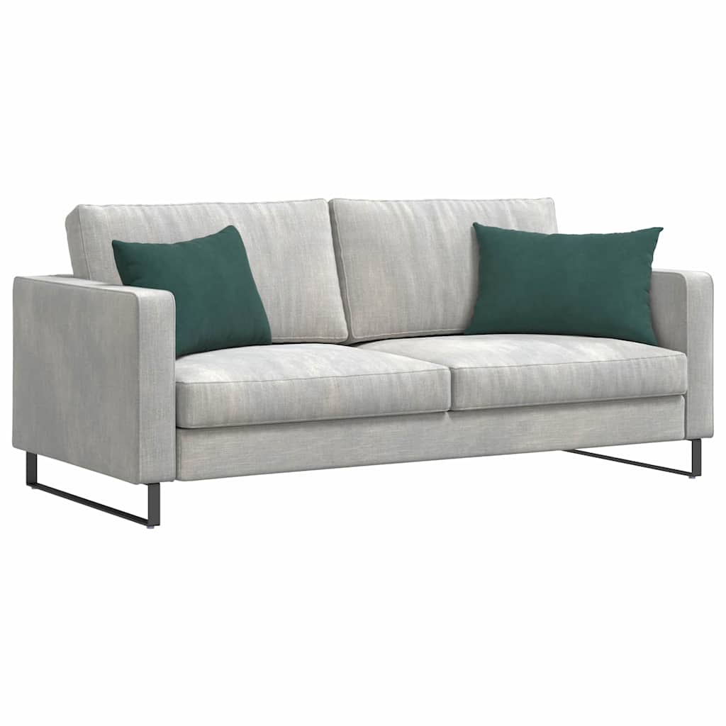 Coussins de canapé 2 pièces Vert foncé 60 x 40 cm Velours côtelé