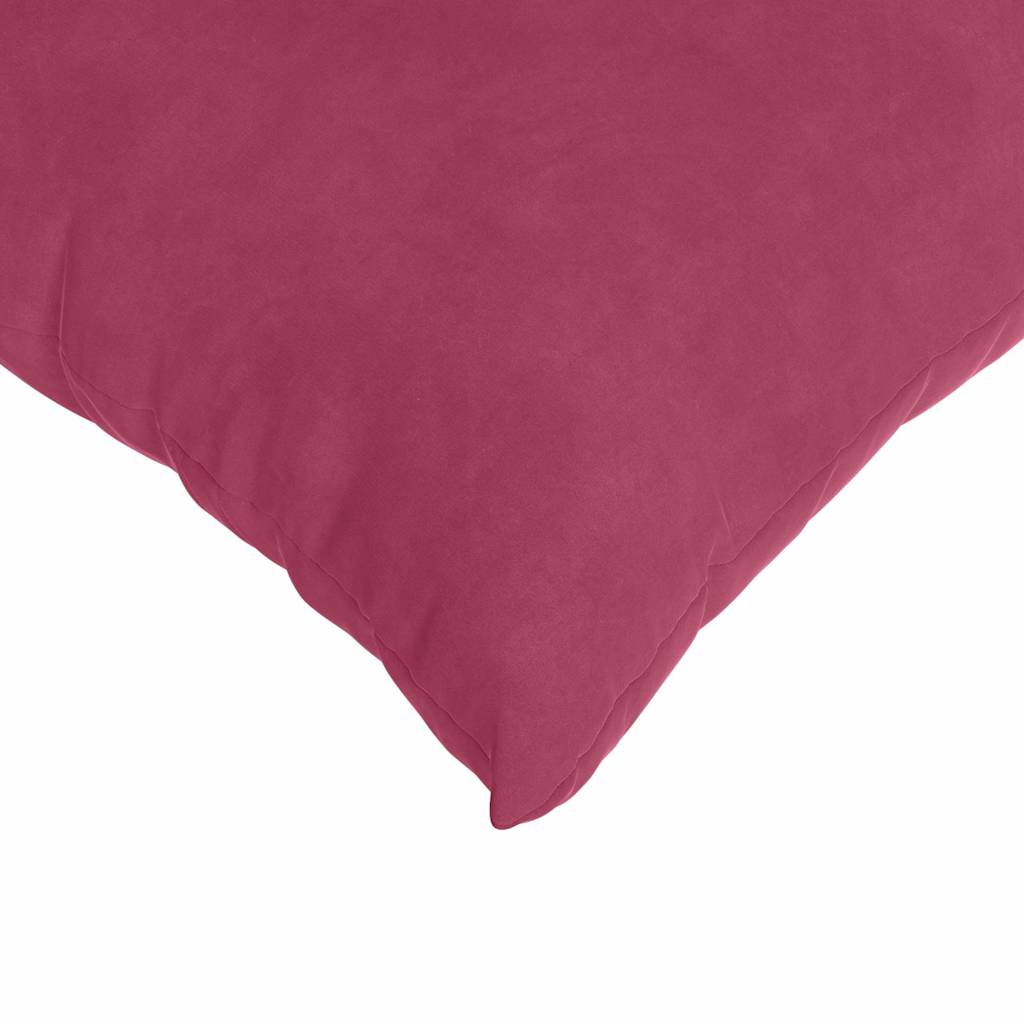 Sofa cushions 2 pieces burgundy 60 x 40 cm corduroy