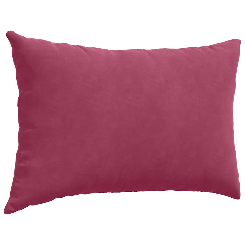 Sofa cushions 2 pieces burgundy 60 x 40 cm corduroy