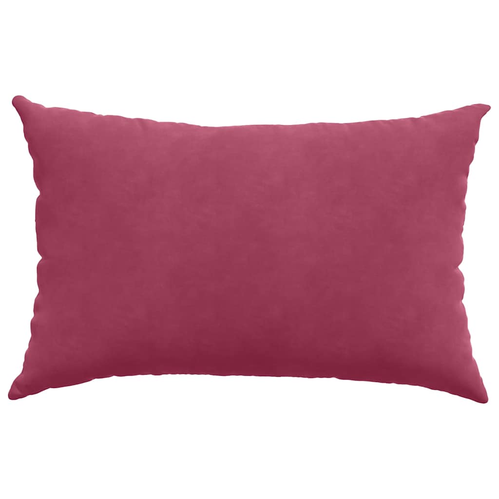Sofa cushions 2 pieces burgundy 60 x 40 cm corduroy