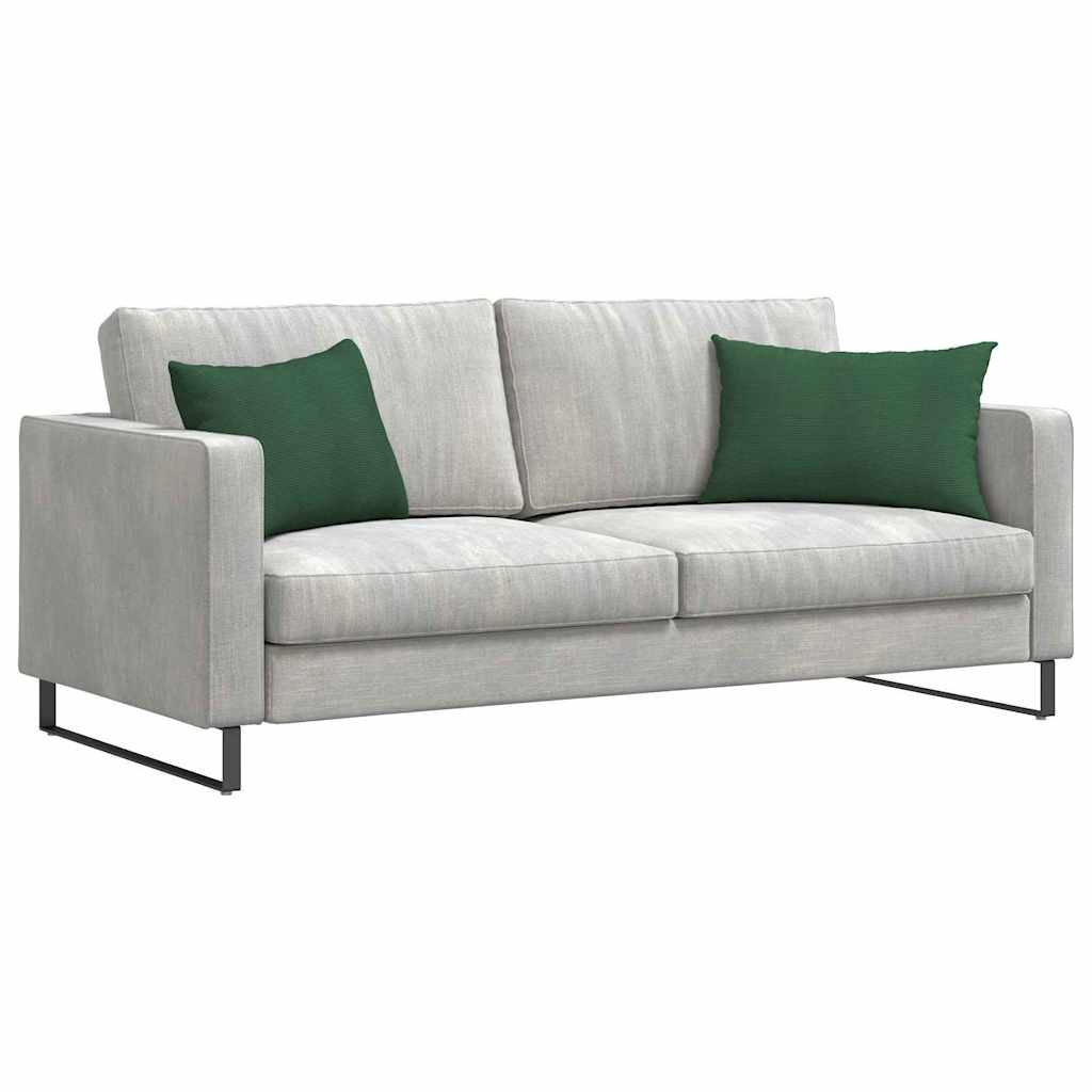 Coussins de canapé 2 pièces Vert foncé 60 x 40 cm Velours côtelé