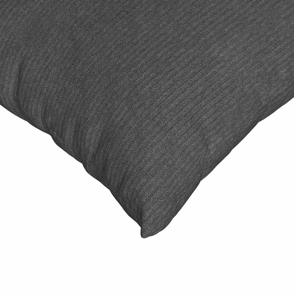 Coussins de canapé 2 pièces gris foncé 70 x 50 cm en velours côtelé