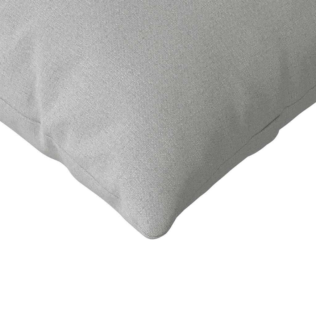 Coussins de canapé 2 pcs Gris nuage 120 x 40 cm Tissu