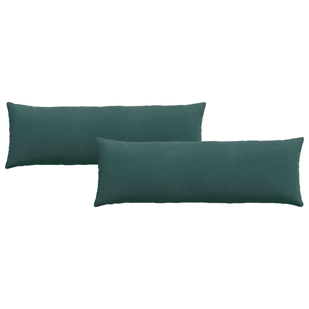 Sofa Cushions 2 Pieces Dark Green 120 x 40 cm Corduroy Fabric