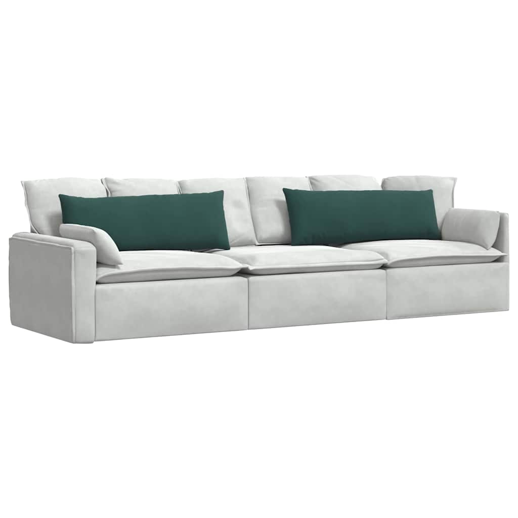 Sofa Cushions 2 Pieces Dark Green 120 x 40 cm Corduroy Fabric