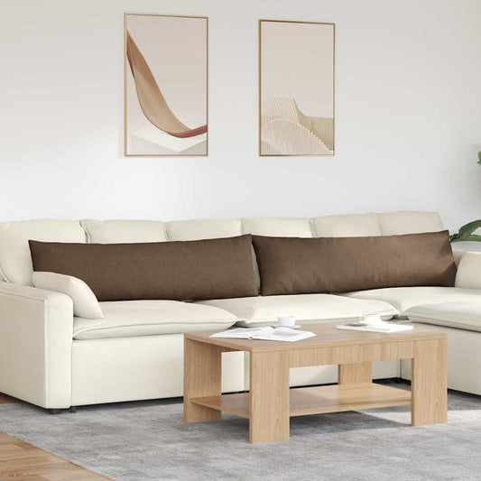 Sofakissen 2 pcs Braun 145 x 40 cm Stoff