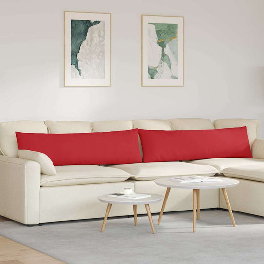 Sofakissen 2 pcs Rot 145 x 40 cm Stoff