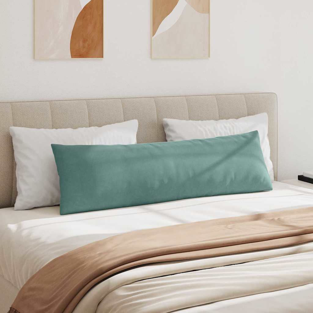 Coussins de canapé 2 pièces Vert marin 145 x 40 cm Tissu côtelé