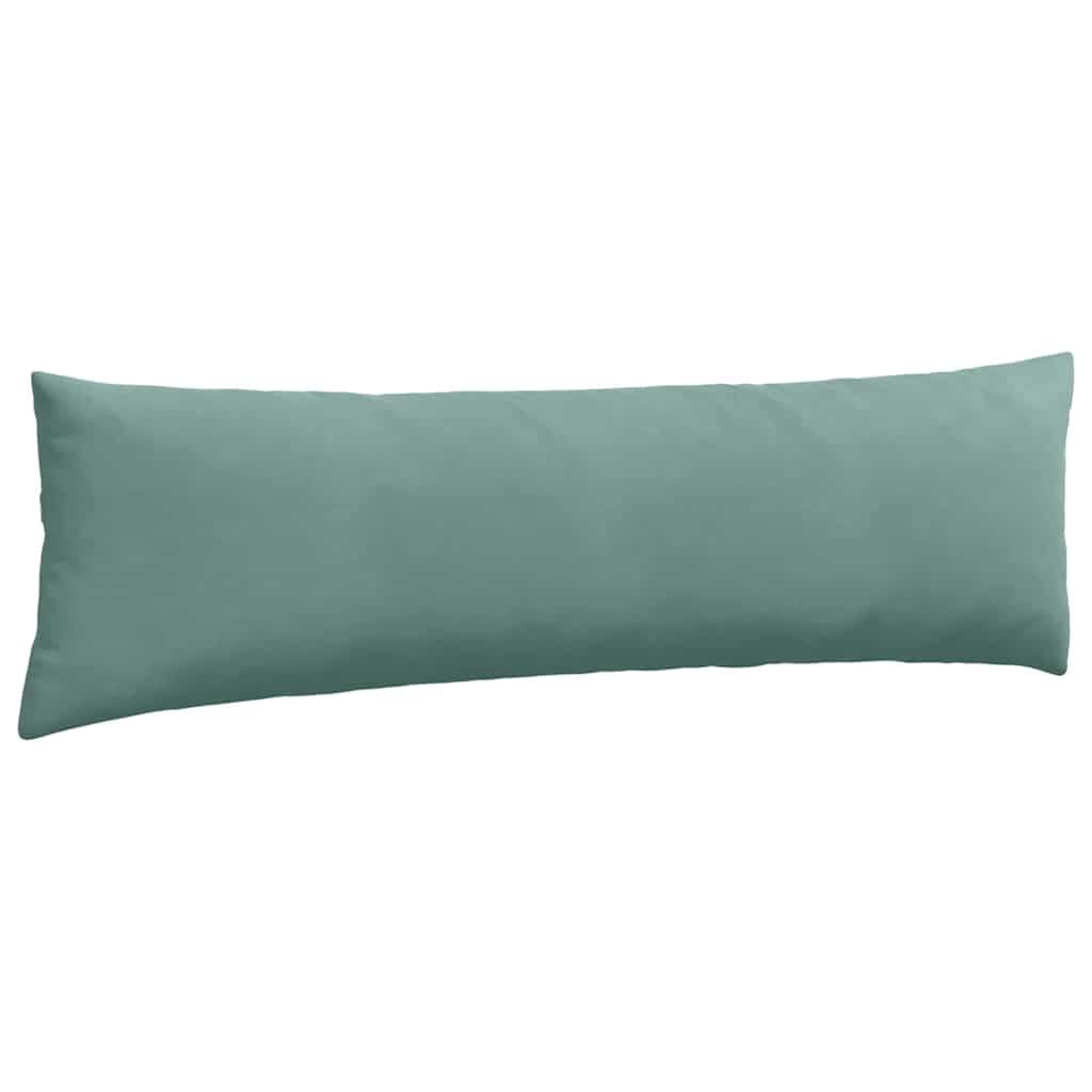 Coussins de canapé 2 pièces Vert marin 145 x 40 cm Tissu côtelé