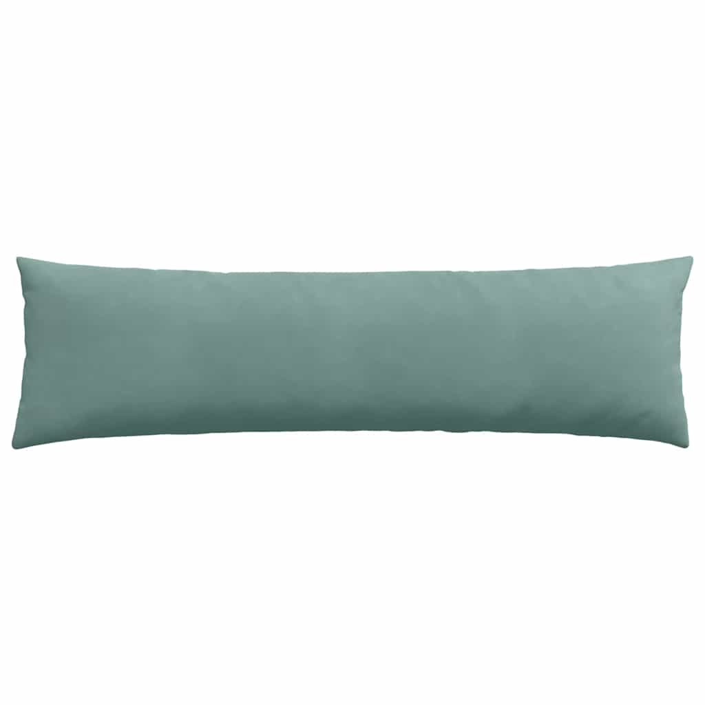 Coussins de canapé 2 pièces Vert marin 145 x 40 cm Tissu côtelé