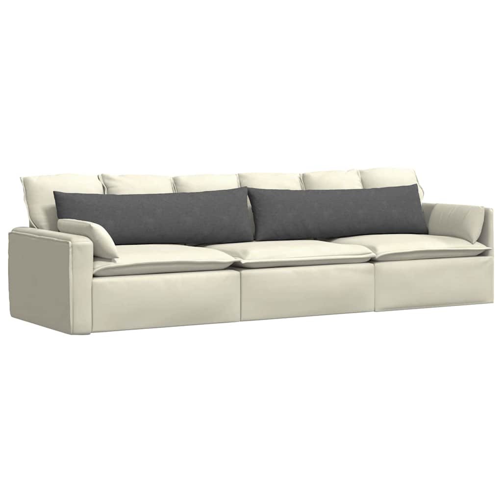 Coussins de canapé 2 pièces gris foncé 145 x 40 cm tissu côtelé