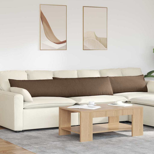 Sofakissen 2 pcs Braun 200 x 40 cm Stoff