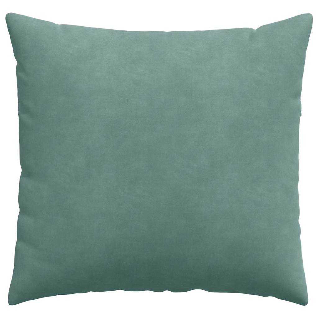 Coussins de canapé 2 pièces vert marin 50 x 50 cm velours côtelé