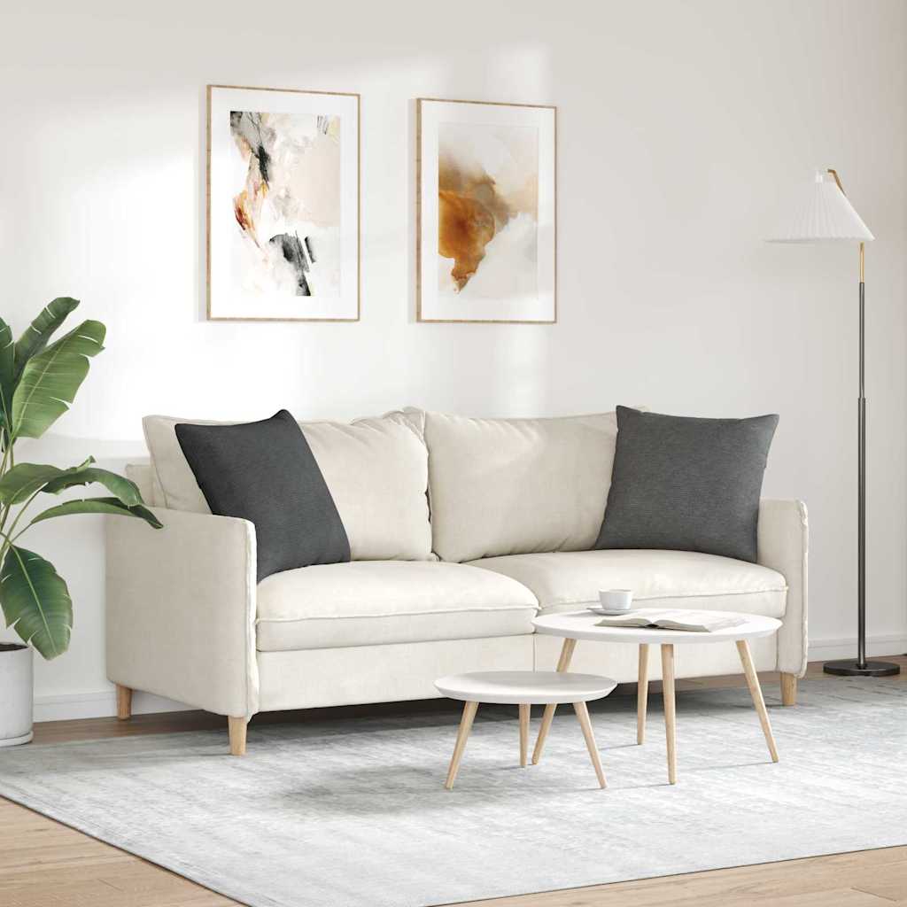 Coussins de canapé 2 pièces gris foncé 50 x 50 cm velours côtelé