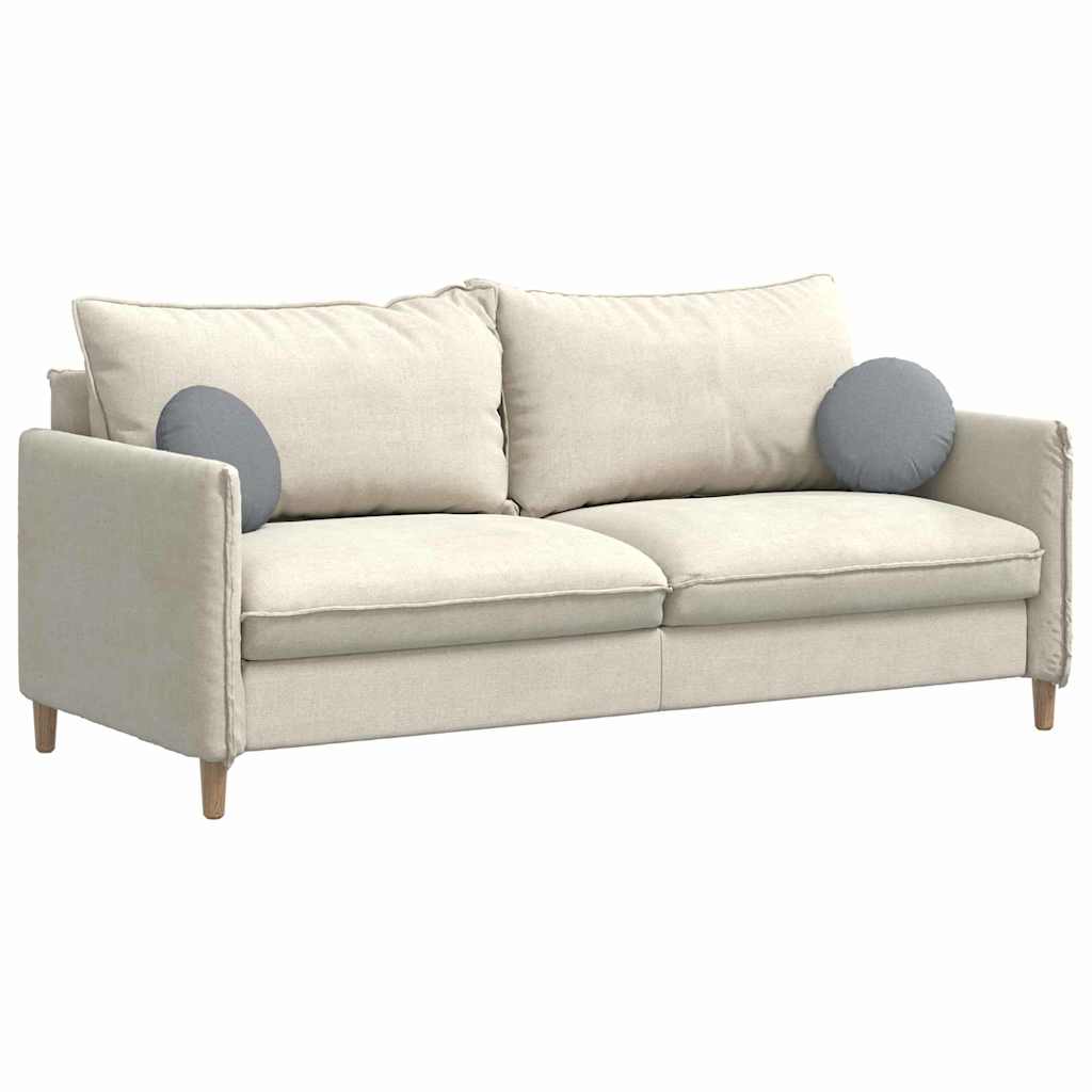 Coussins de chaise 2 pcs Gris clair Ø30 x 13 cm Tissu