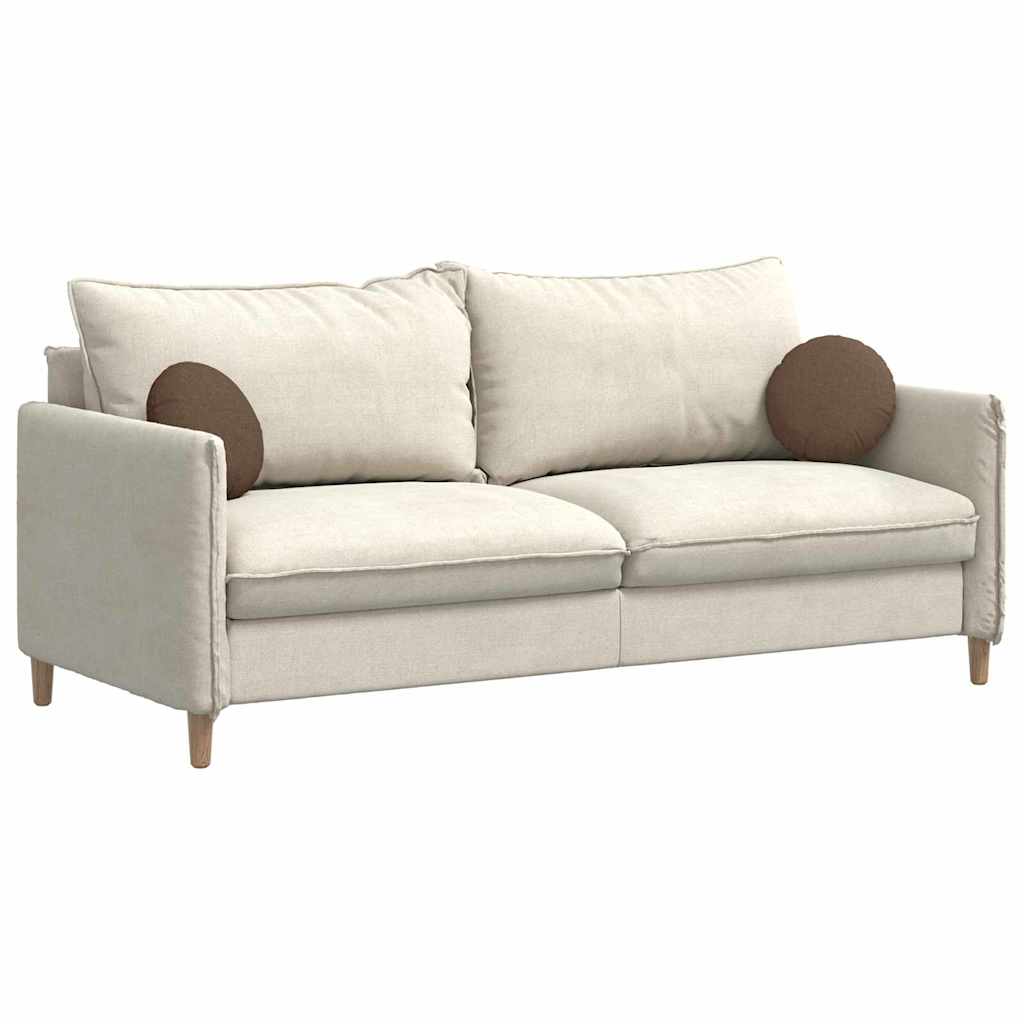 Coussins de chaise 2 pcs Marron Ø30 x 13 cm Tissu