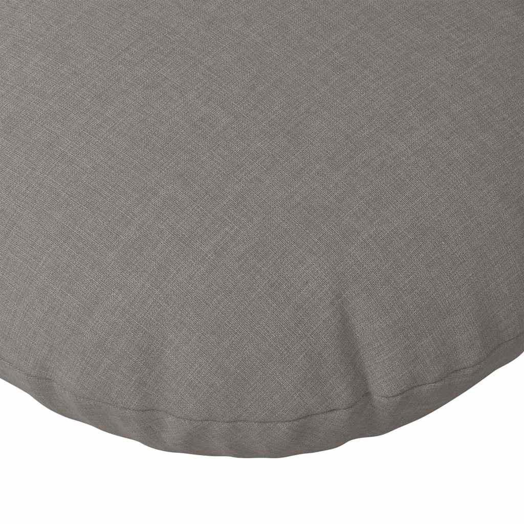 Coussins d'assise 2 pcs Taupe Ø30 x 13 cm Tissu
