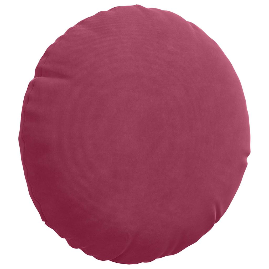 Seat Cushions 2 Pieces Wine Red Ø 30 x 13 cm Velvet