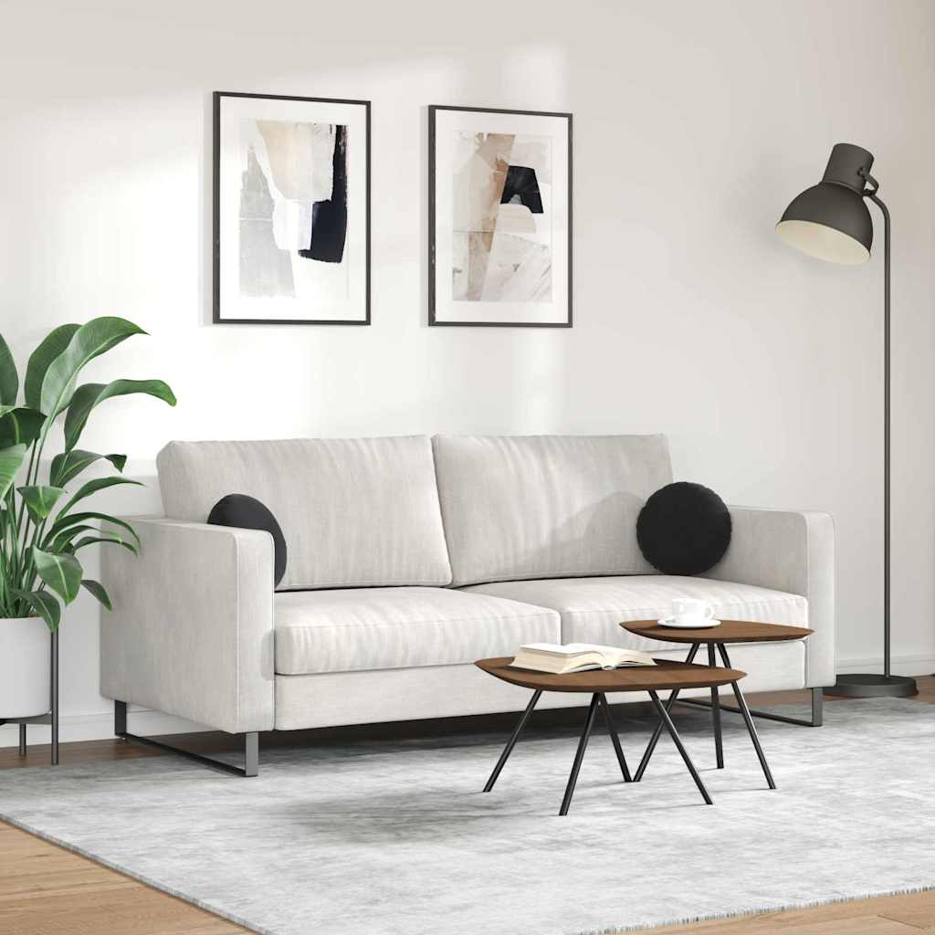 Coussins de chaise 2 pièces noirs Ø 30 x 13 cm Velours