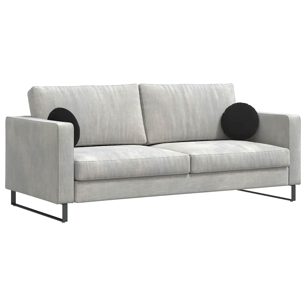 Coussins de chaise 2 pièces noirs Ø 30 x 13 cm Velours