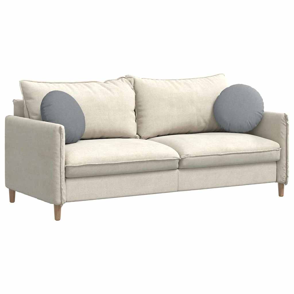 Coussins de chaise 2 pcs Gris clair Ø40 x 13 cm Tissu