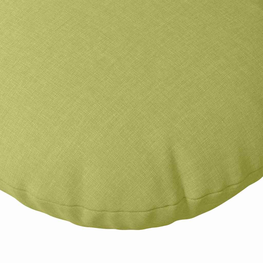 Coussins d'assise 2 pcs Vert clair Ø40 x 13 cm Tissu