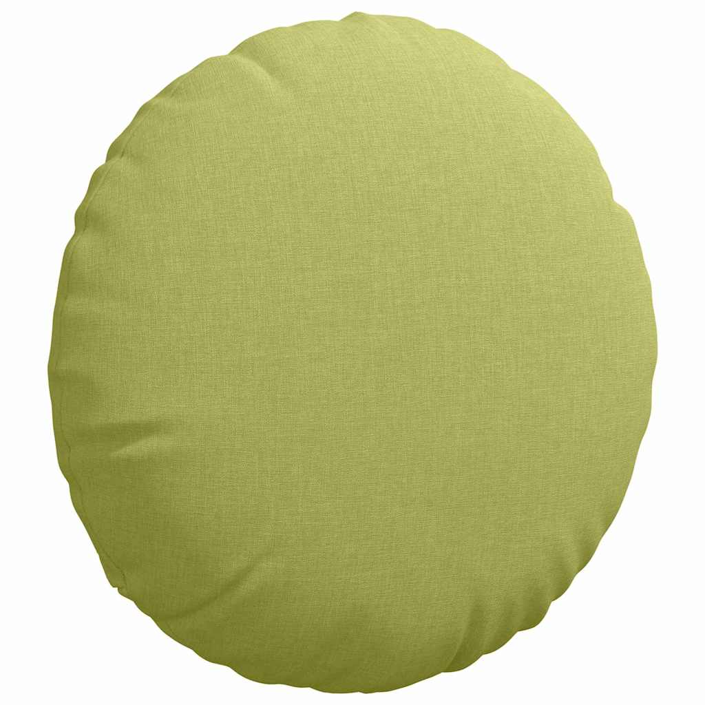 Coussins d'assise 2 pcs Vert clair Ø40 x 13 cm Tissu