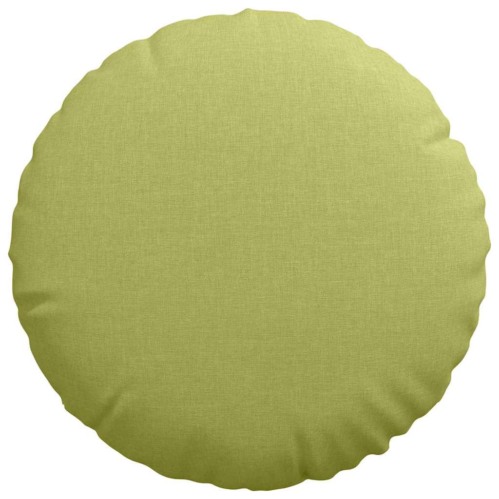 Coussins d'assise 2 pcs Vert clair Ø40 x 13 cm Tissu