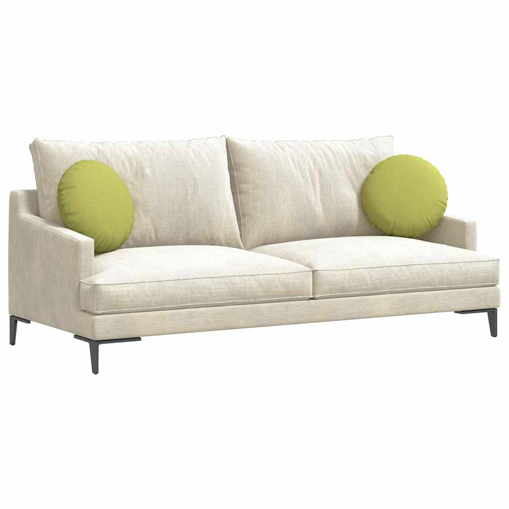 Coussins d'assise 2 pcs Vert clair Ø40 x 13 cm Tissu