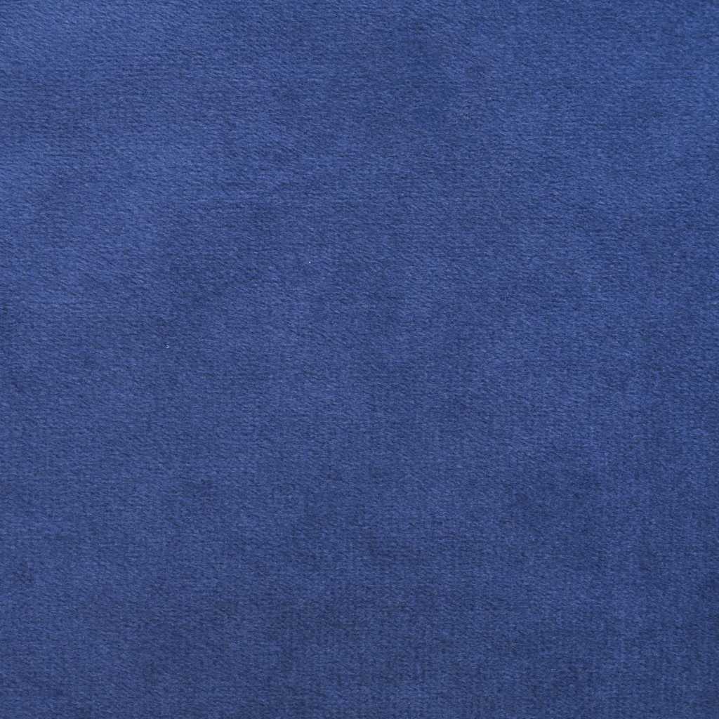 Coussins d'assise 2 pièces bleu police Ø 40 x 13 cm velours