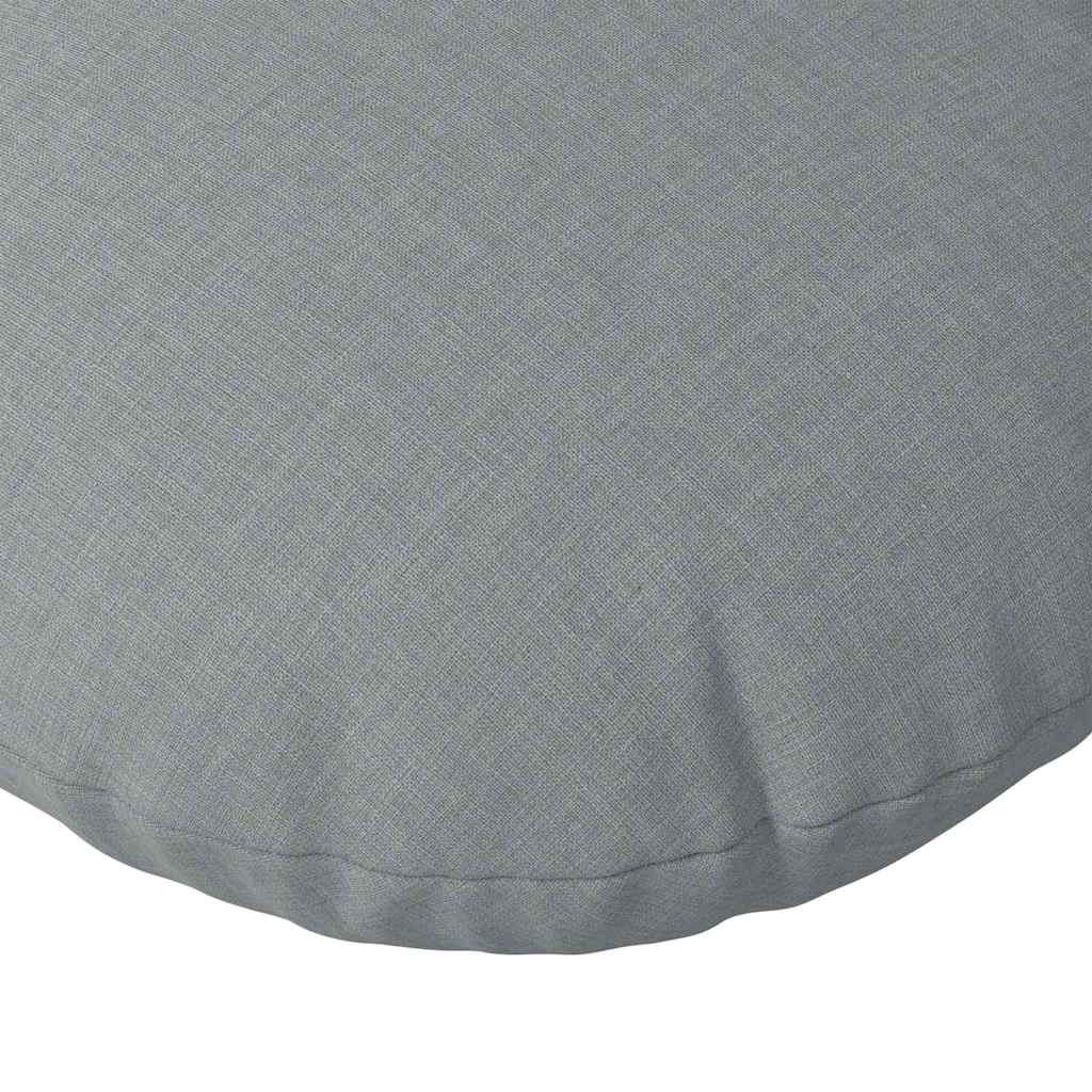 Coussins d'assise 2 pcs Gris clair Ø50 x 19 cm Tissu