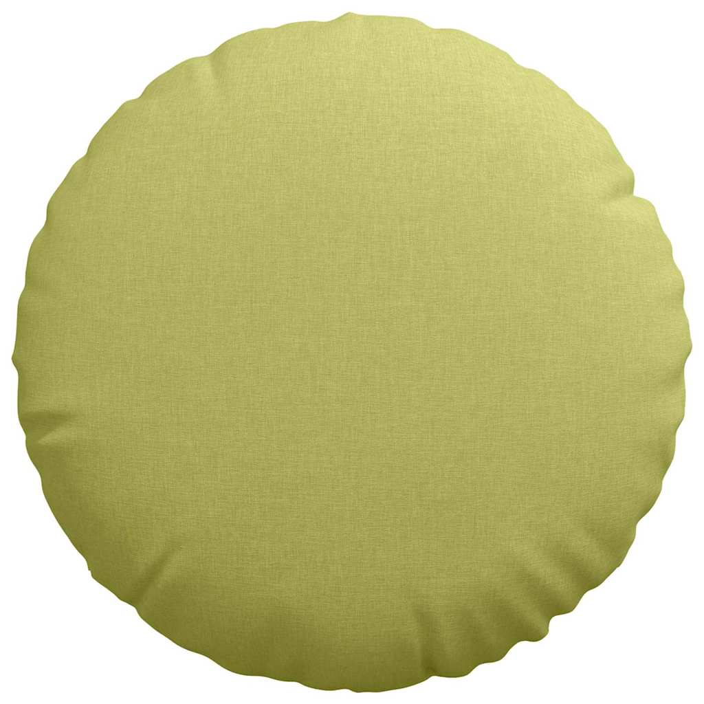 Coussins d'assise 2 pcs Vert clair Ø50 x 19 cm Tissu