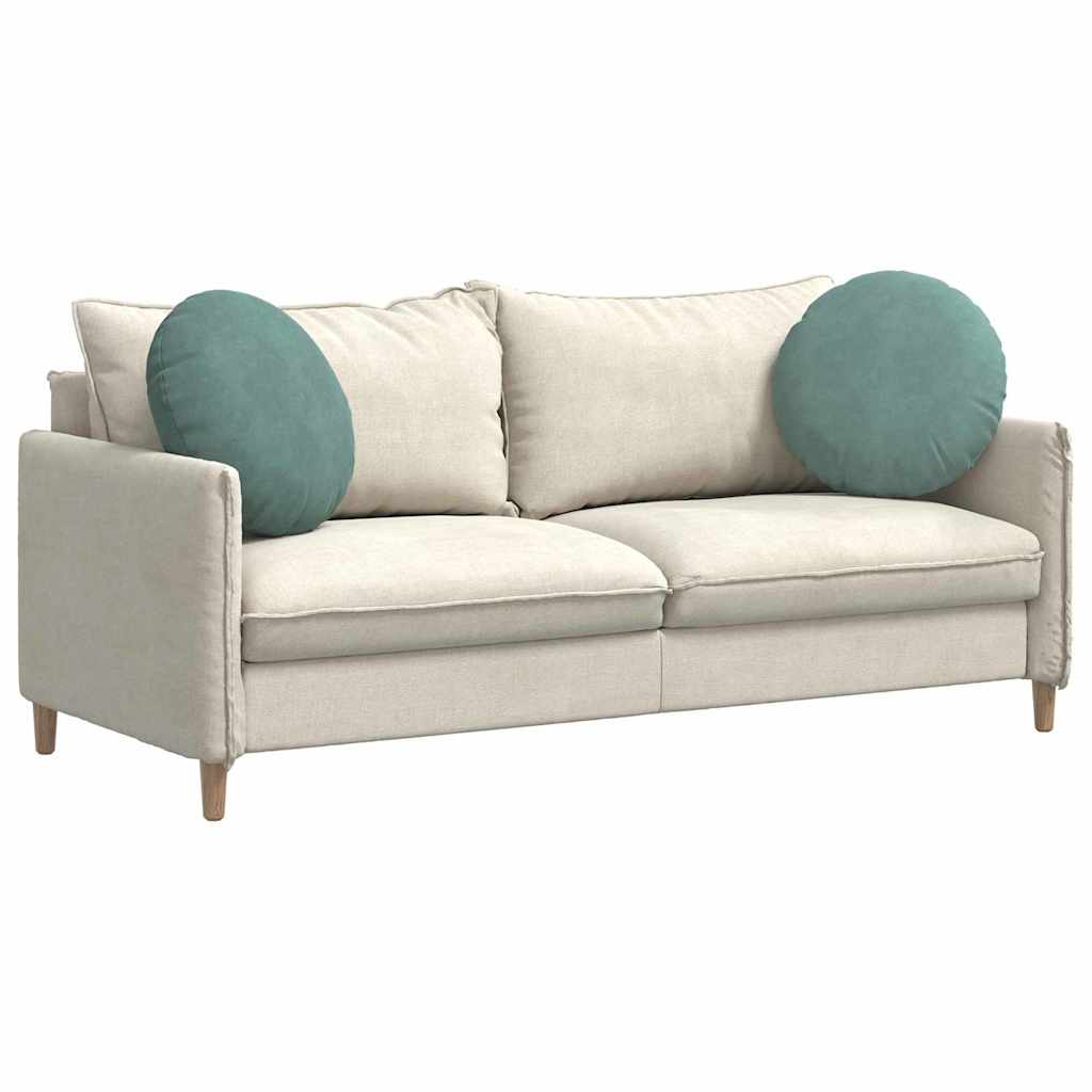 Coussins de siège 2 pièces vert marine Ø 50 x 19 cm velours
