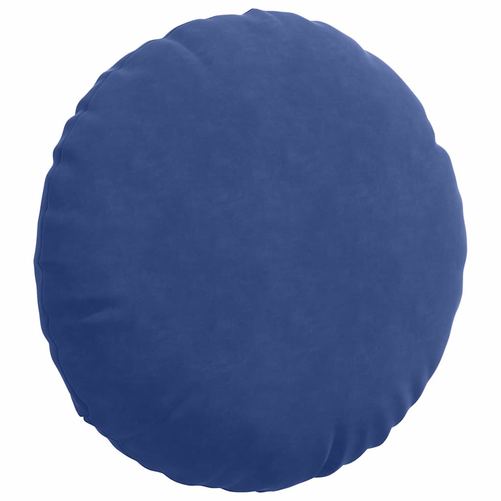 Sitzkissen 2 Stück Polizeiblau Ø 60 x 21 cm Samt