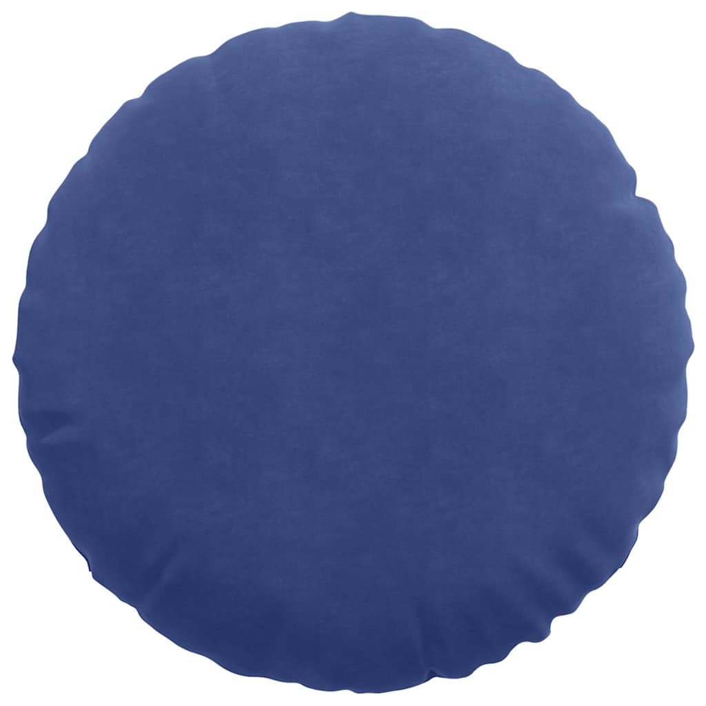 Sitzkissen 2 Stück Polizeiblau Ø 60 x 21 cm Samt