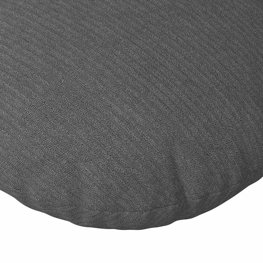 Seat cushions 2 pcs Dark Grey Ø 60 cm Corduroy