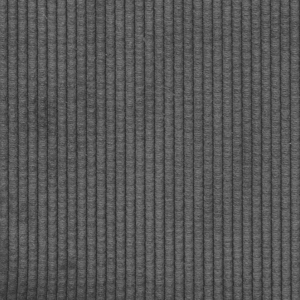 Seat cushions 2 pcs Dark Grey Ø 60 cm Corduroy