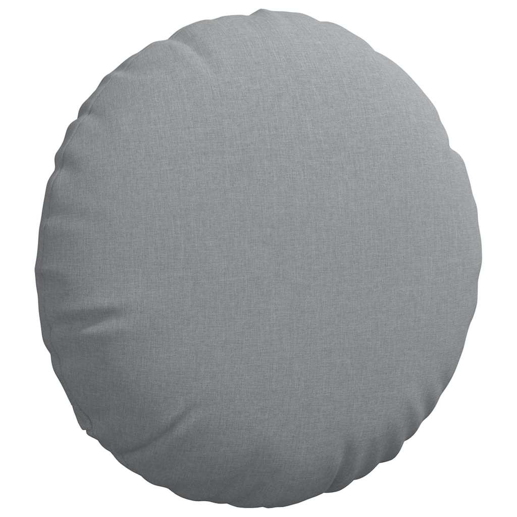 Coussins de sol 2 pièces gris clair Ø80 x 29 cm Tissu