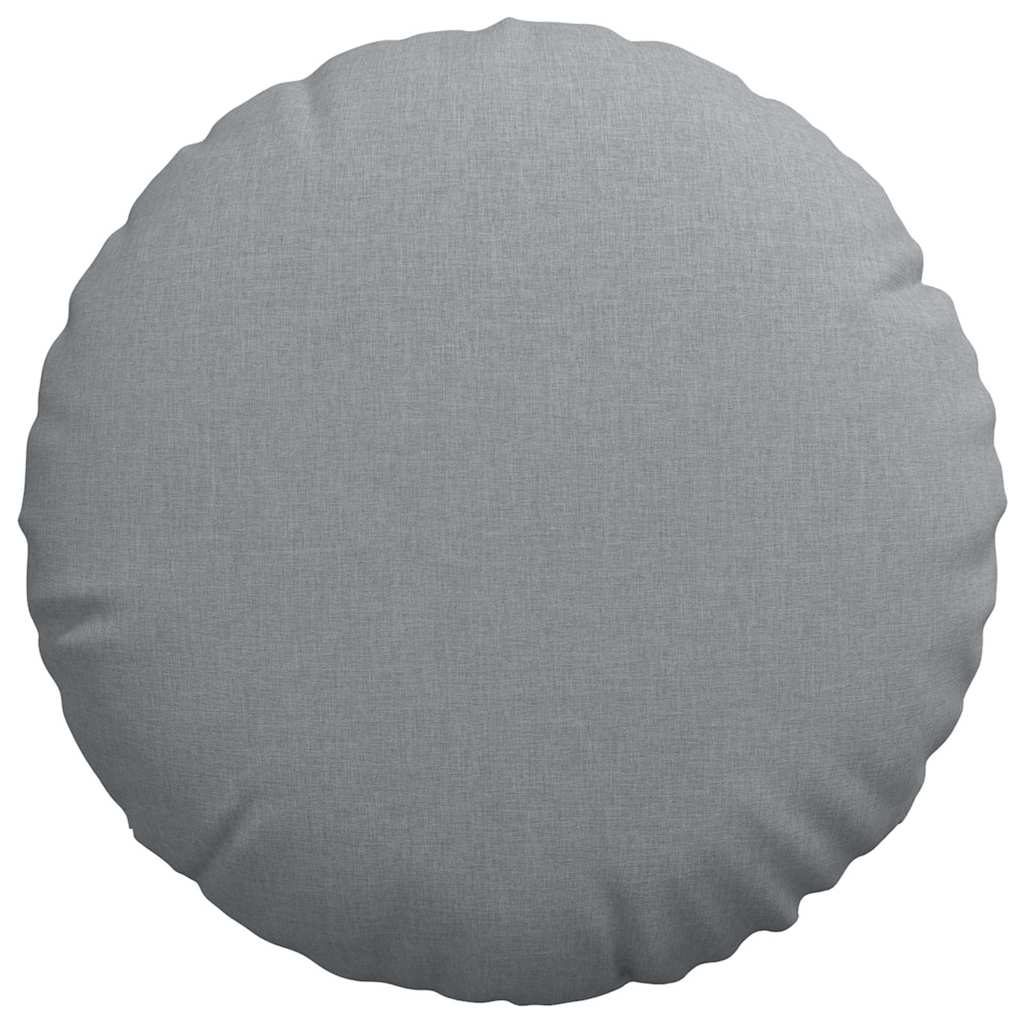 Coussins de sol 2 pièces gris clair Ø80 x 29 cm Tissu