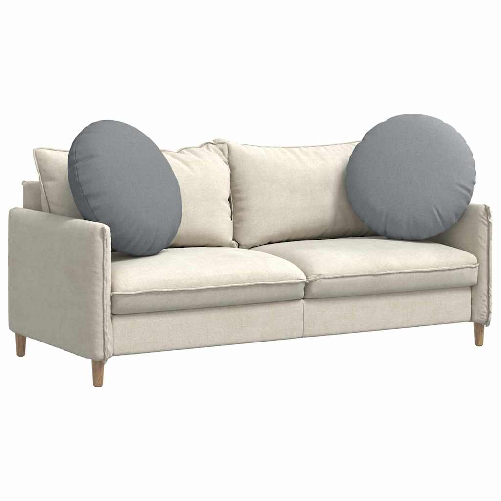Coussins de sol 2 pièces gris clair Ø80 x 29 cm Tissu
