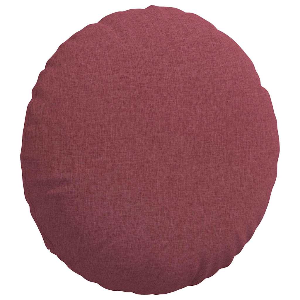 Seat Cushion 2 pcs Wine Red Ø80 x 29 cm Fabric
