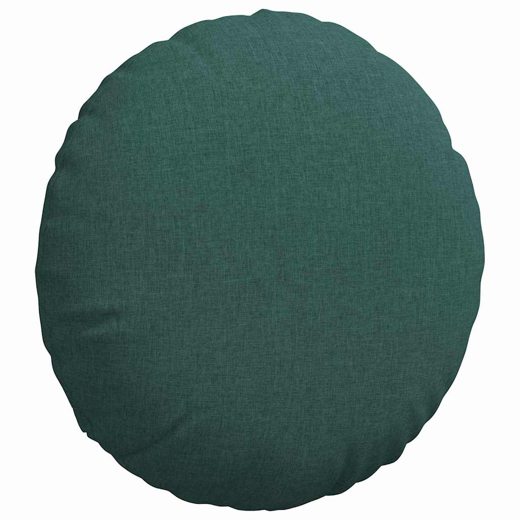 Floor Cushions 2 pcs Dark Green Ø80 x 29 cm Fabric