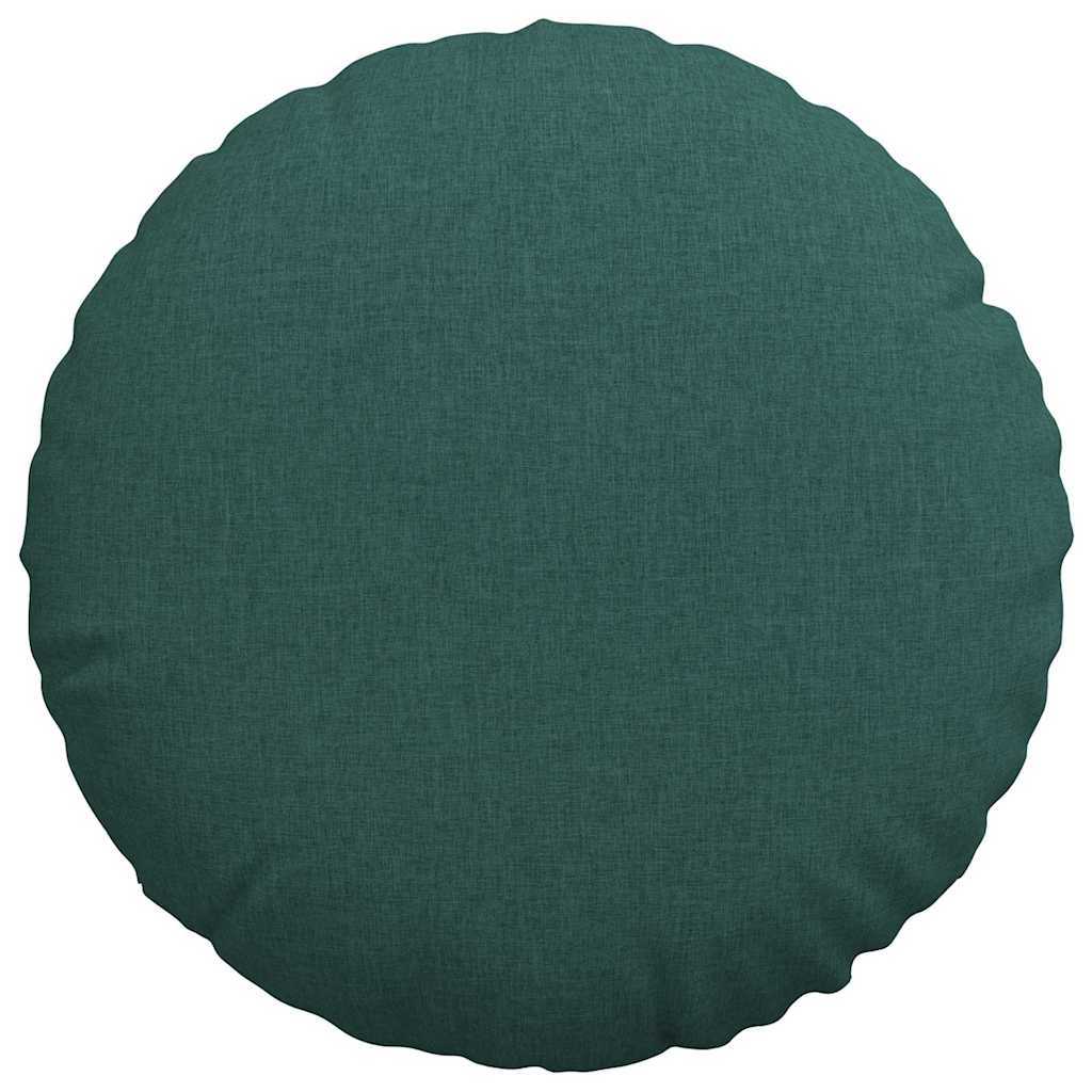 Floor Cushions 2 pcs Dark Green Ø80 x 29 cm Fabric