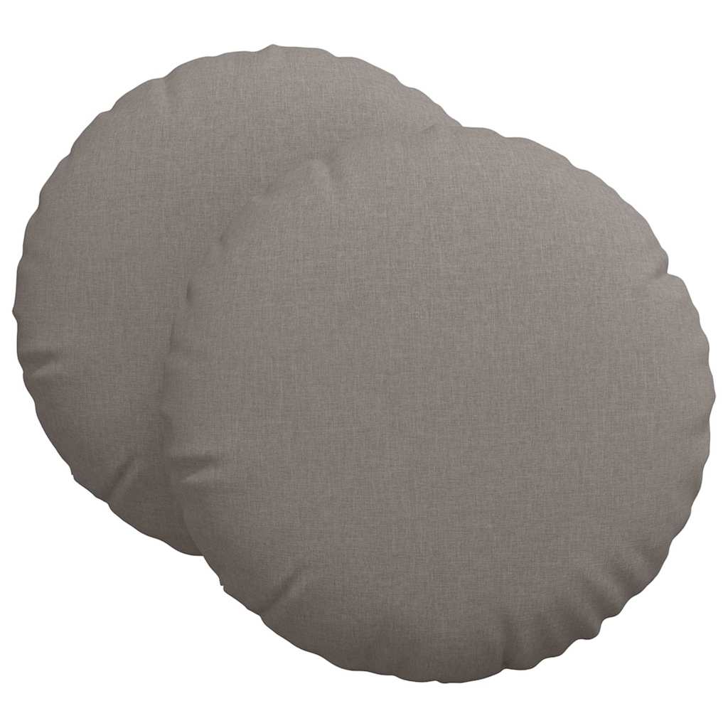 Coussin de sol 2 pcs Taupe Ø80 x 29 cm Tissu
