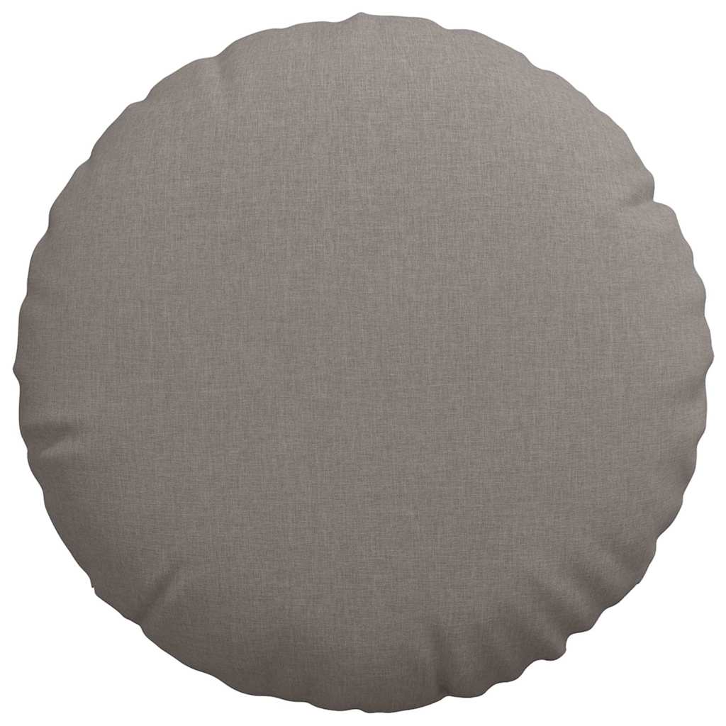 Coussin de sol 2 pcs Taupe Ø80 x 29 cm Tissu