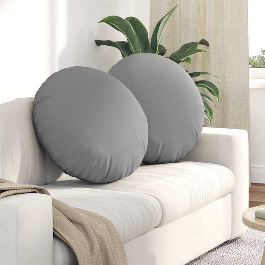 Sitzkissen 2 pcs Wolkengrau Ø80 x 29 cm Stoff